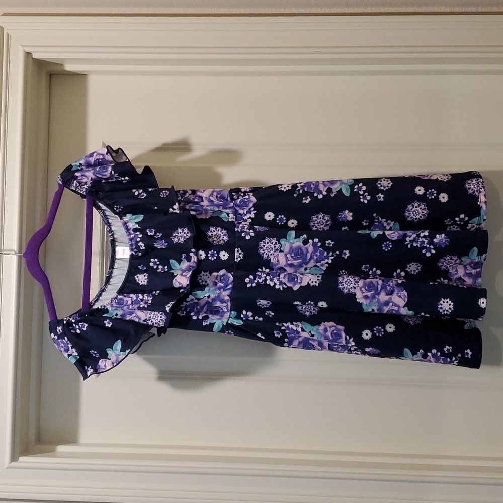 Justice Ruffle Top Floral Dress